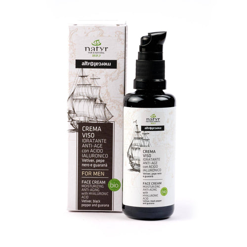 Altromercato Biologische Gezichtscrème voor Mannen 50 ml met verpakking
