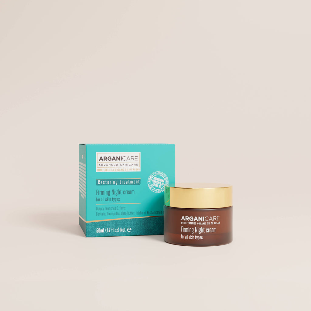 Arganicare Verstevigende Nachtcrème met verpakking