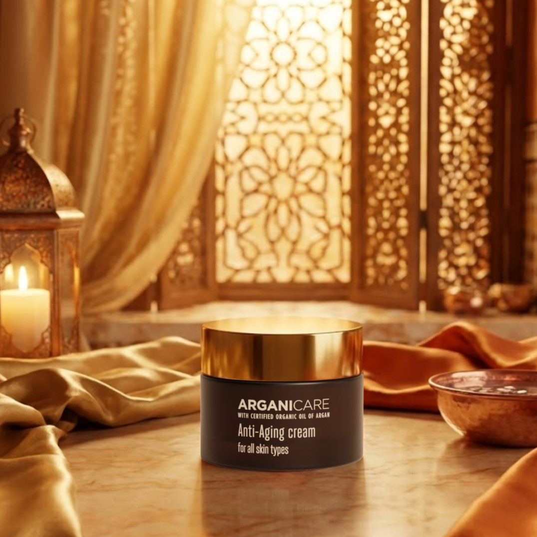 Arganicare Anti-Aging Gezichtscrème – sfeerbeeld
